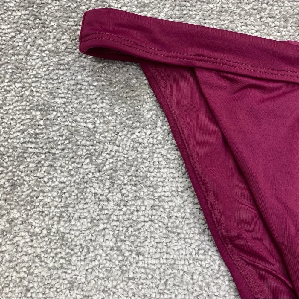 Andie The Caicos Bottom Womens Medium Purple High Waisted Hi Cut Swim AB367-PLUM